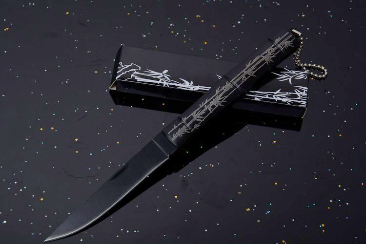 3Cr13 stainless steel blade material no logo Bamboo small size folding knife UD53016G